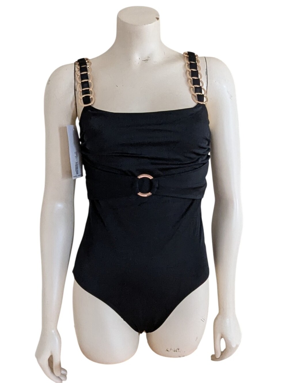 The Noli Shop Black Mallorca Swimsuit Size Medium NWT